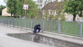 Street Fountain Installation